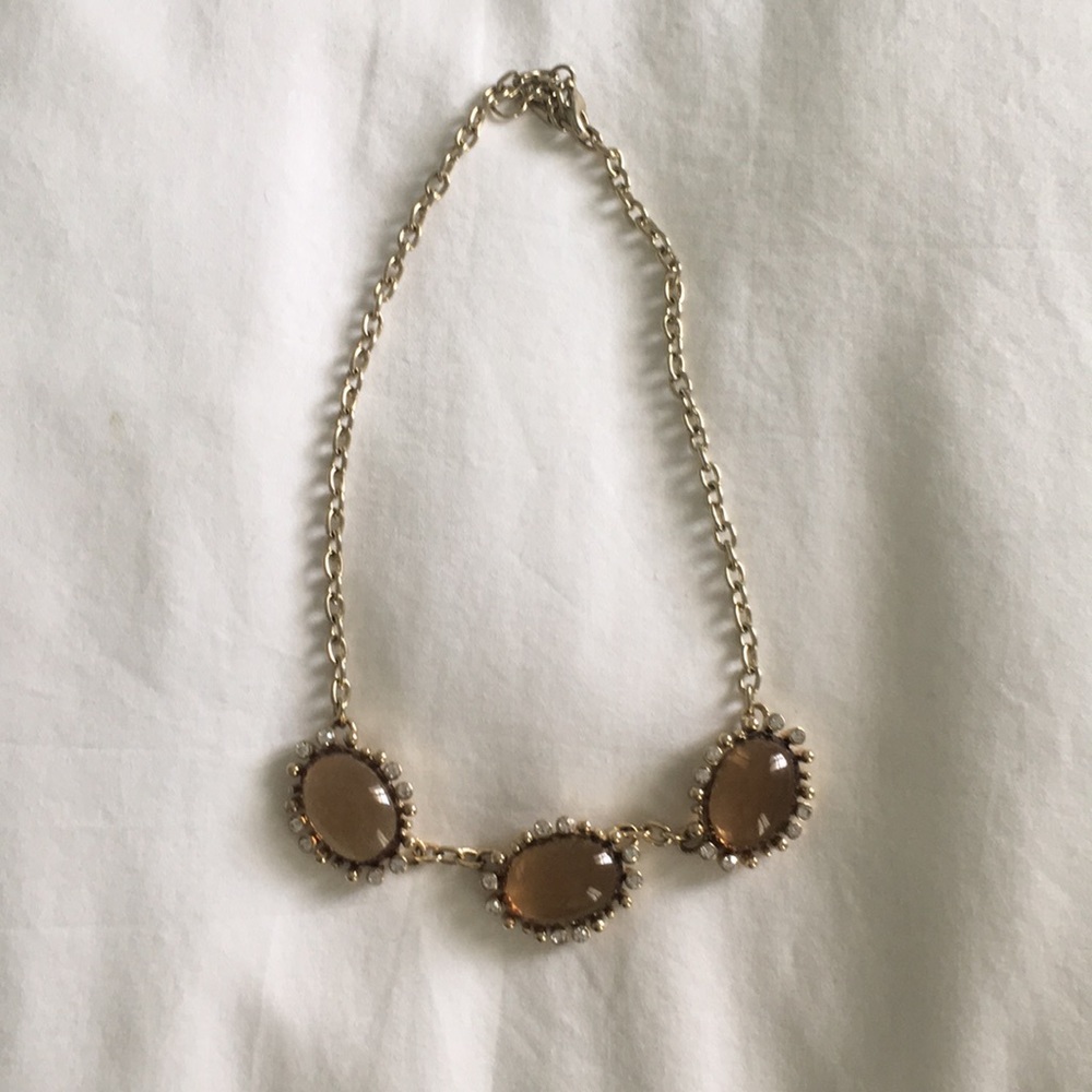 Gold and Amber Necklace